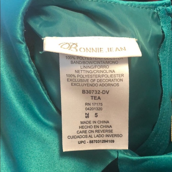 Bonnie Jean girls sequence floral dress sz 5 - Picture 5 of 7